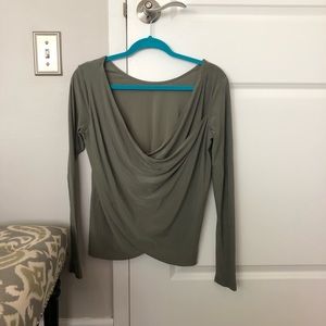Francesca’s Olive green long sleeve top